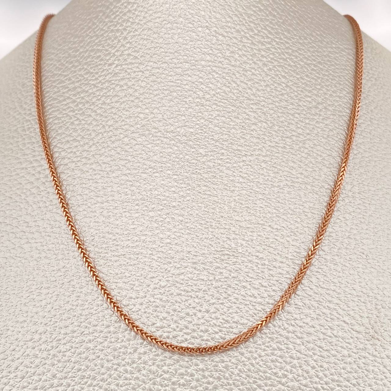Cadena Franco 3.2gr / 49.8cm / Oro Rosa +3 18K $
