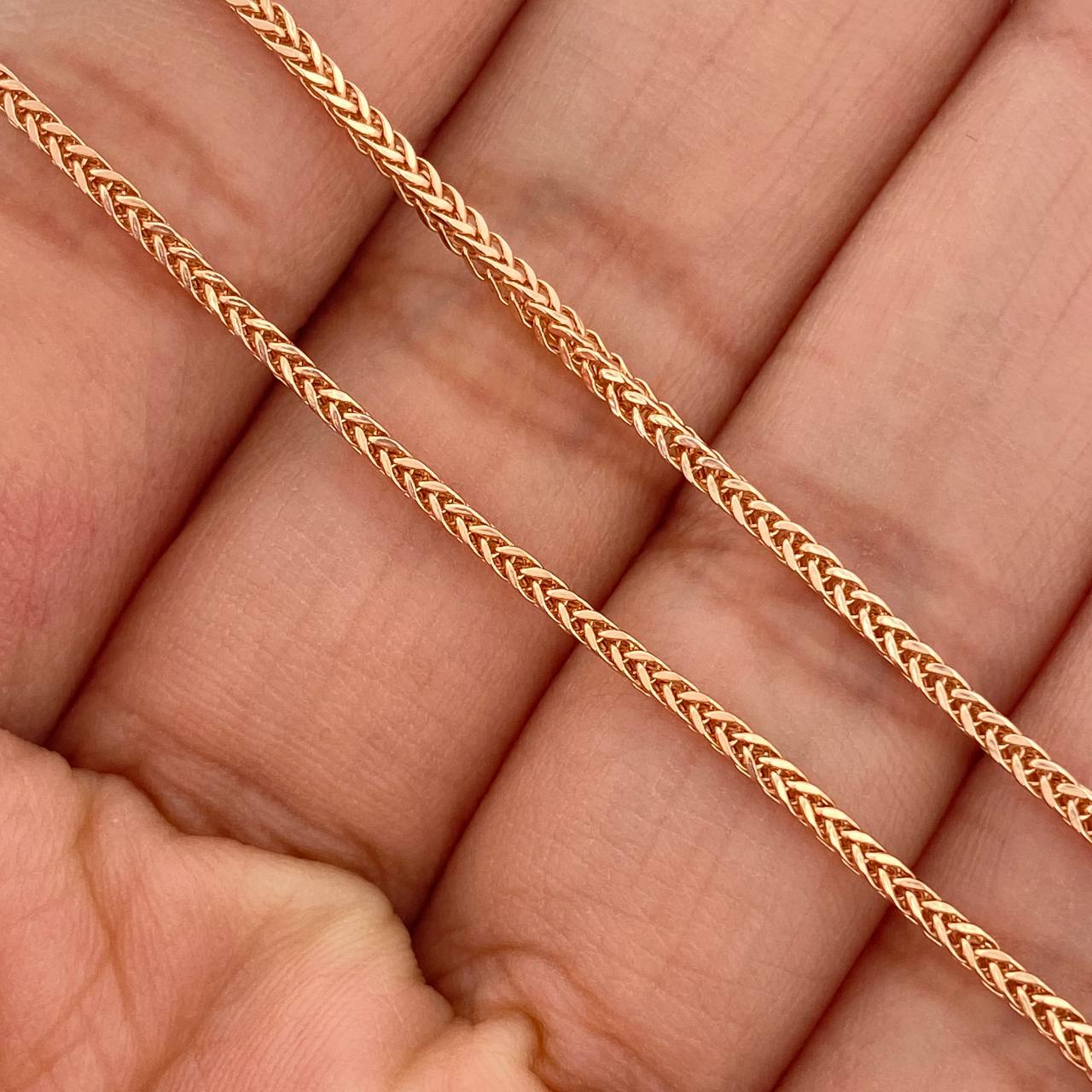Cadena Franco 3.7gr / 60cm / Oro Rosa +3 18K $