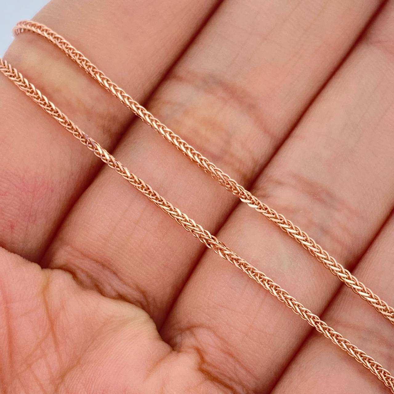 Cadena Franco 3.25gr / 49.8cm / Oro Rosa +3 18K $