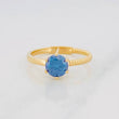 Anillo Solitario Moisanita 1 Qts 2.5g / T7 1/4 Oro Amarillo 18K