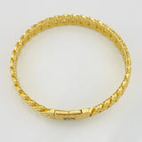 Pulso Cubano Infinito Diamantado 14.15g / 19cm / 8.17mm Oro Amarillo 18K