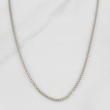 Cadena Veneciana 17.75g / 60cm / 1.98mm Oro Blanco 18K