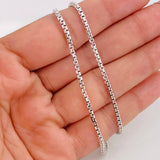 Cadena Veneciana 17.75g / 60cm / 1.98mm Oro Blanco 18K