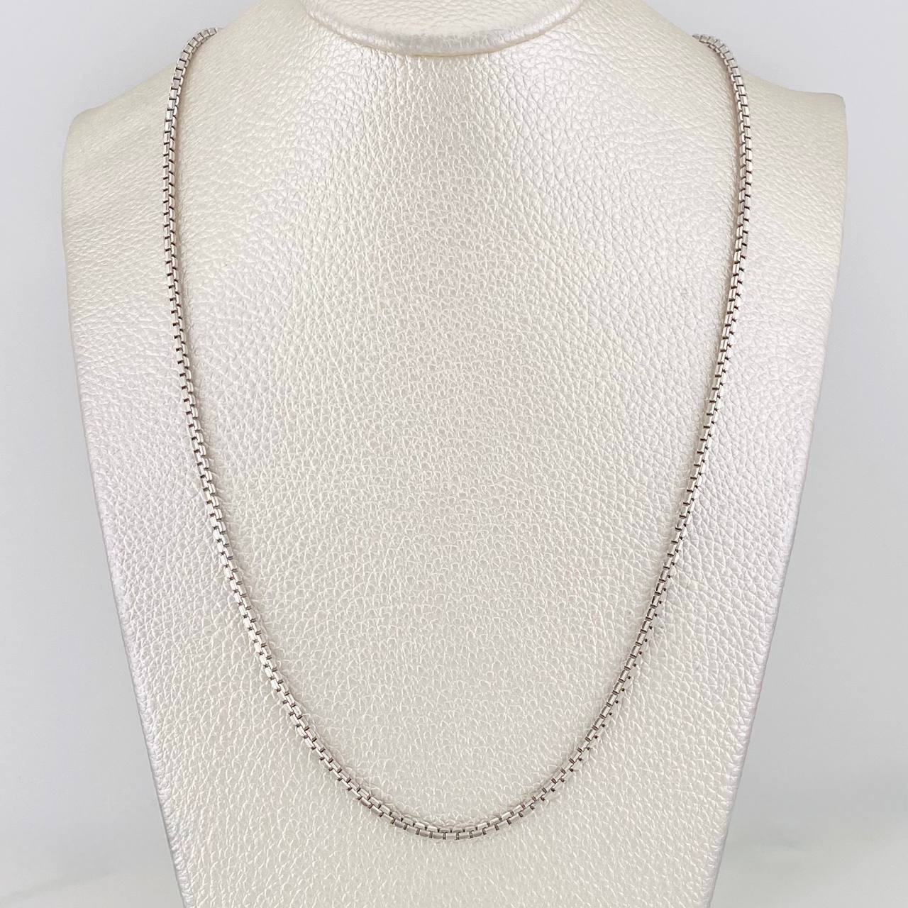 Cadena Veneciana 17.75g / 60cm / 1.98mm Oro Blanco 18K