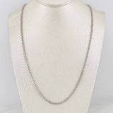 Cadena Veneciana 17.75g / 60cm / 1.98mm Oro Blanco 18K
