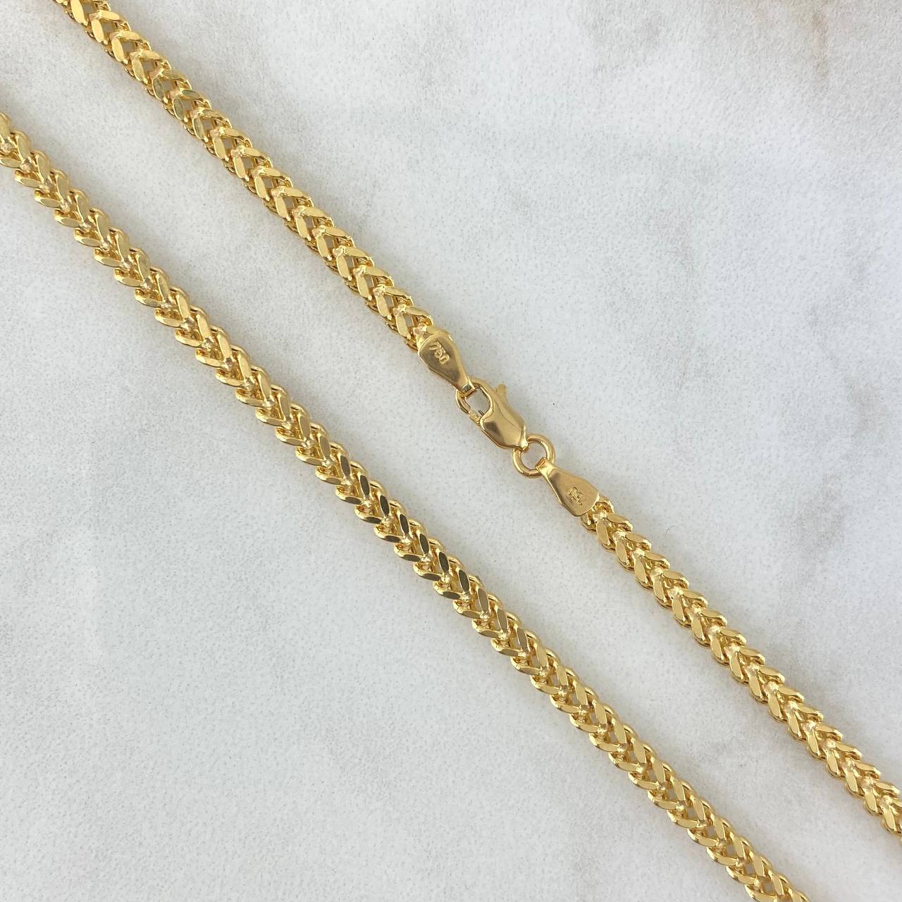 Cadena Franco 14.6gr / 65cm / Oro Amarillo +3 18K
