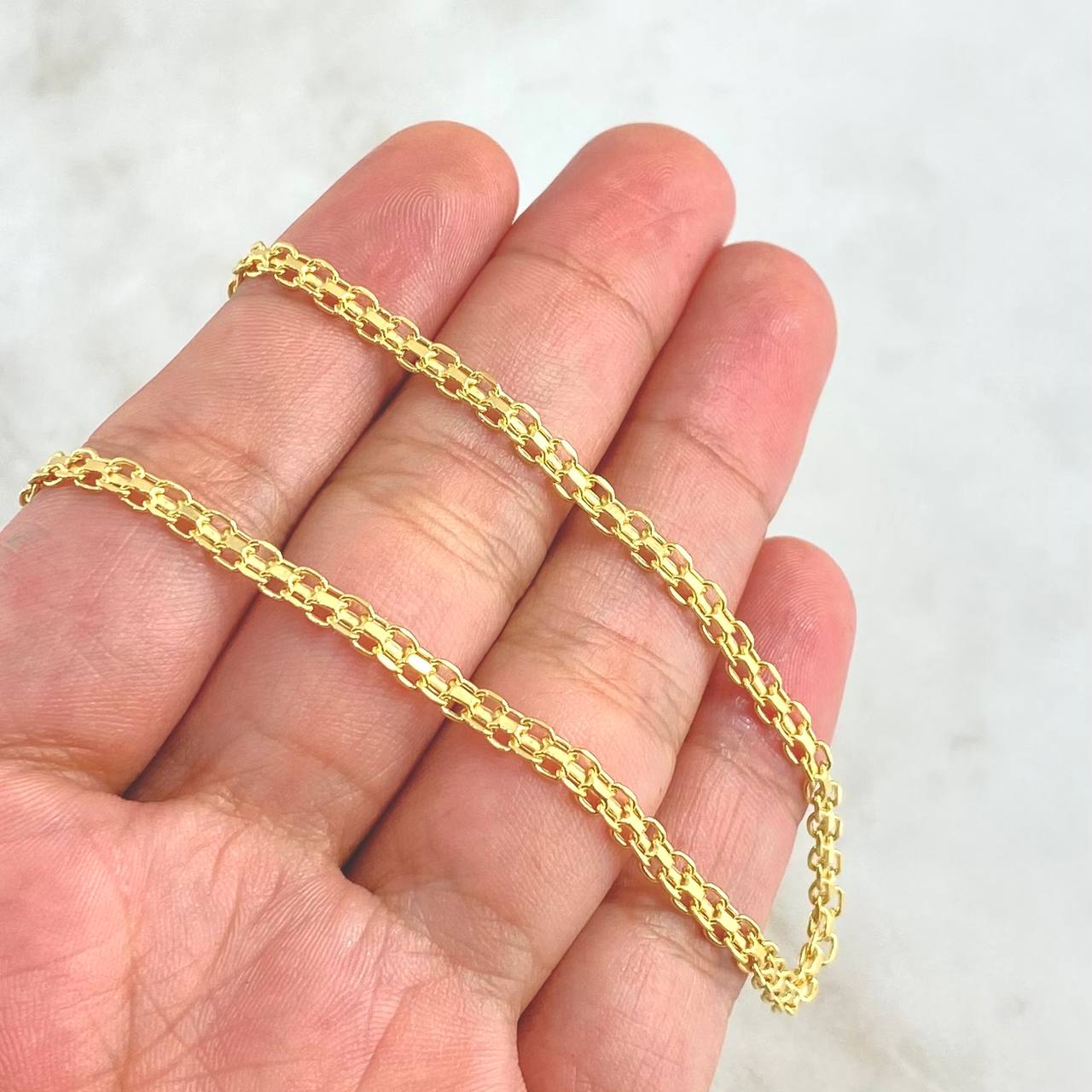 Cadena China 4.6gr / 50cm / 3.3mm Oro Amarillo +1 18K