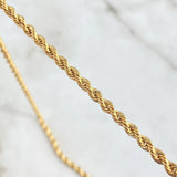 Cadena Lazo 2gr / 60cm / 1.7mm Oro Amarillo +3 ©