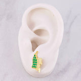 Topos Mapa Esmeraldas 54pts 3.6g / 17mm Oro Amarillo 18K