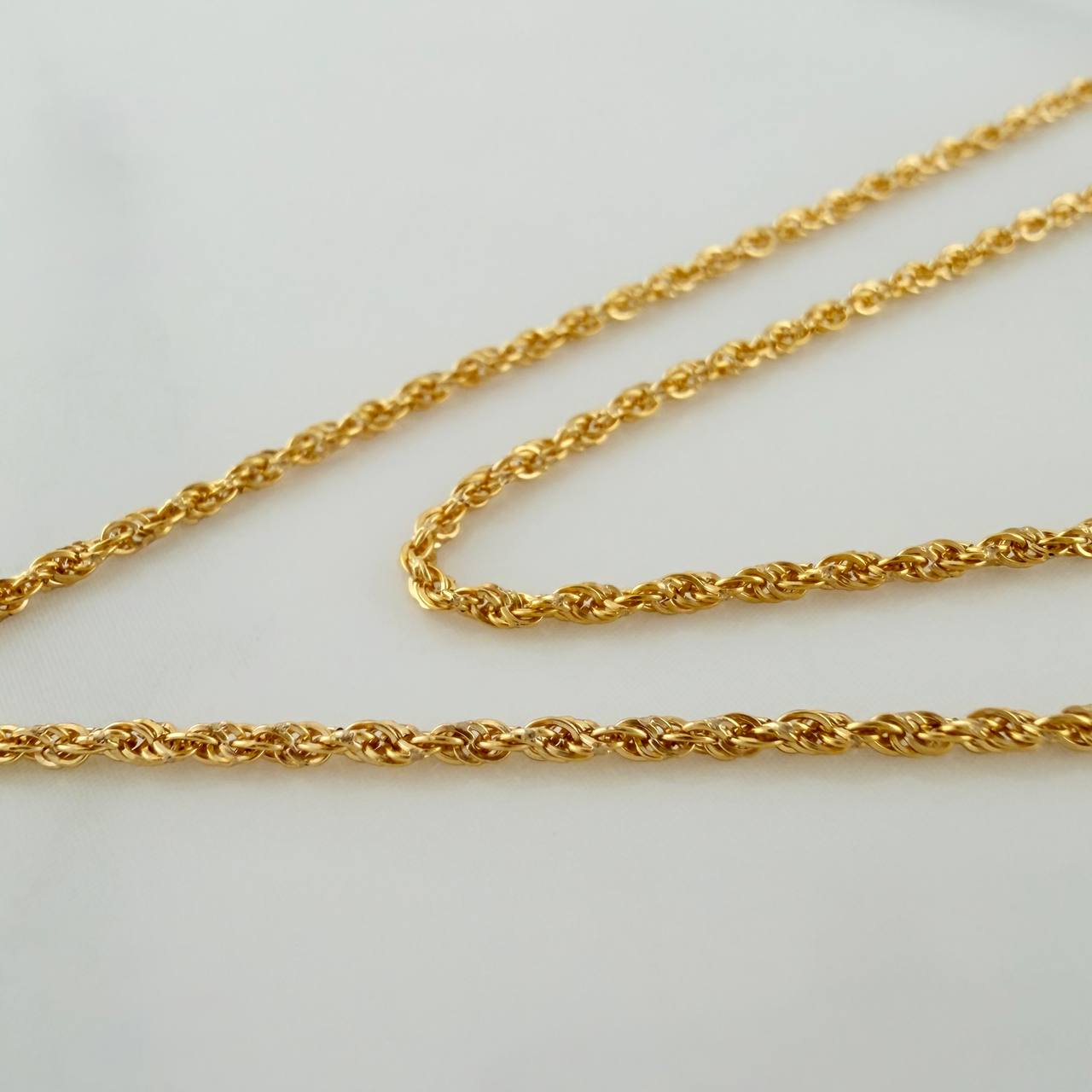 Set Cadena Lazo + Dije Oso / 1,2gr / 45.2 cm Oro Amarillo 18K