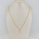 Set Cadena Lazo + Dije Oso / 1,2gr / 45.2 cm Oro Amarillo 18K