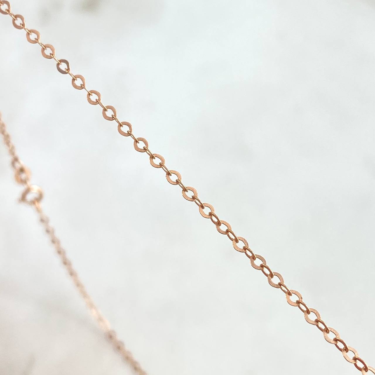 Cadena Aro Seguido 1.45gr / 40cm / 2mm Oro Rosa +3*