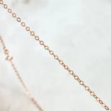 Cadena Aro Seguido 1.45gr / 40cm / 2mm Oro Rosa +3*