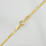 Cadena Escalera Plana 5.55g / 60cm / 2.3mm Oro Amarillo 18K