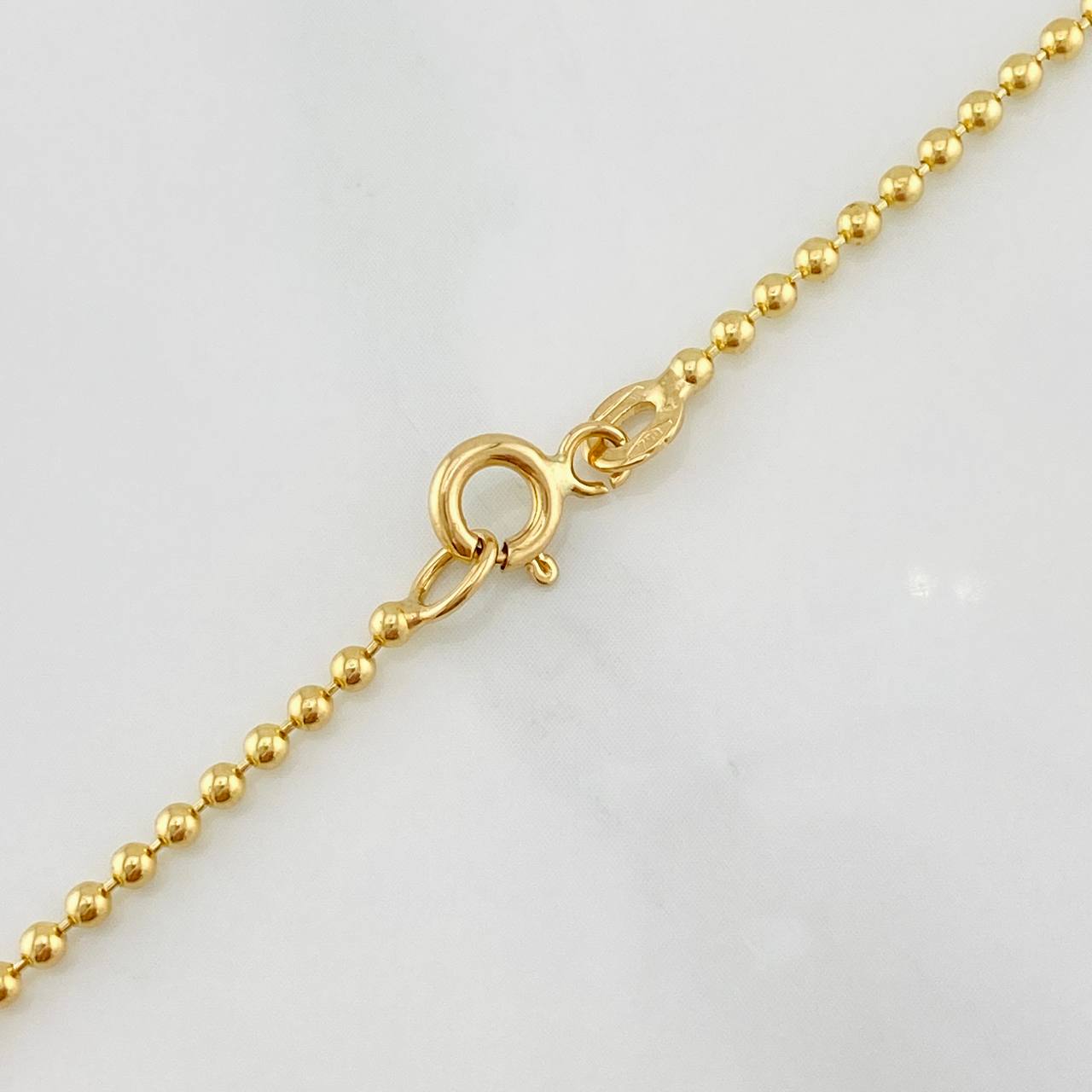 Cadena Militar 6.55g / 44cm / 1.6mm Oro Amarillo 18K