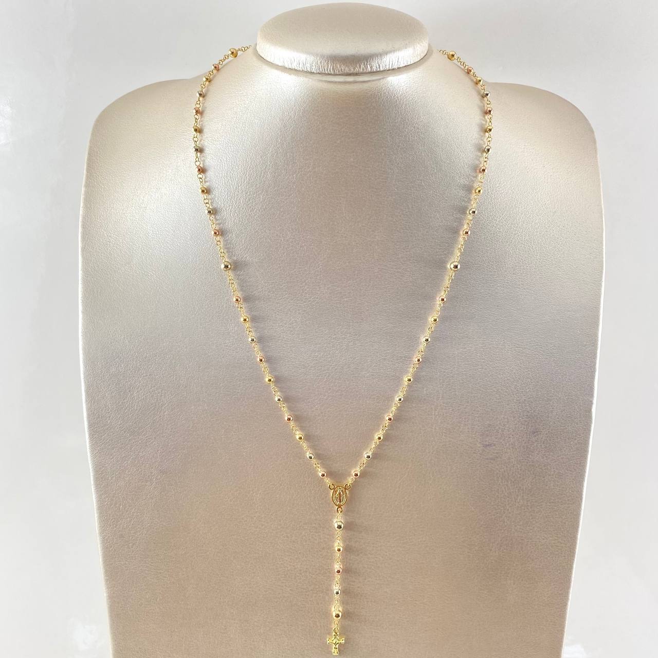 Rosario Virgen Milagrosa 6.2gr / 50cm / Tres Oros 18K *