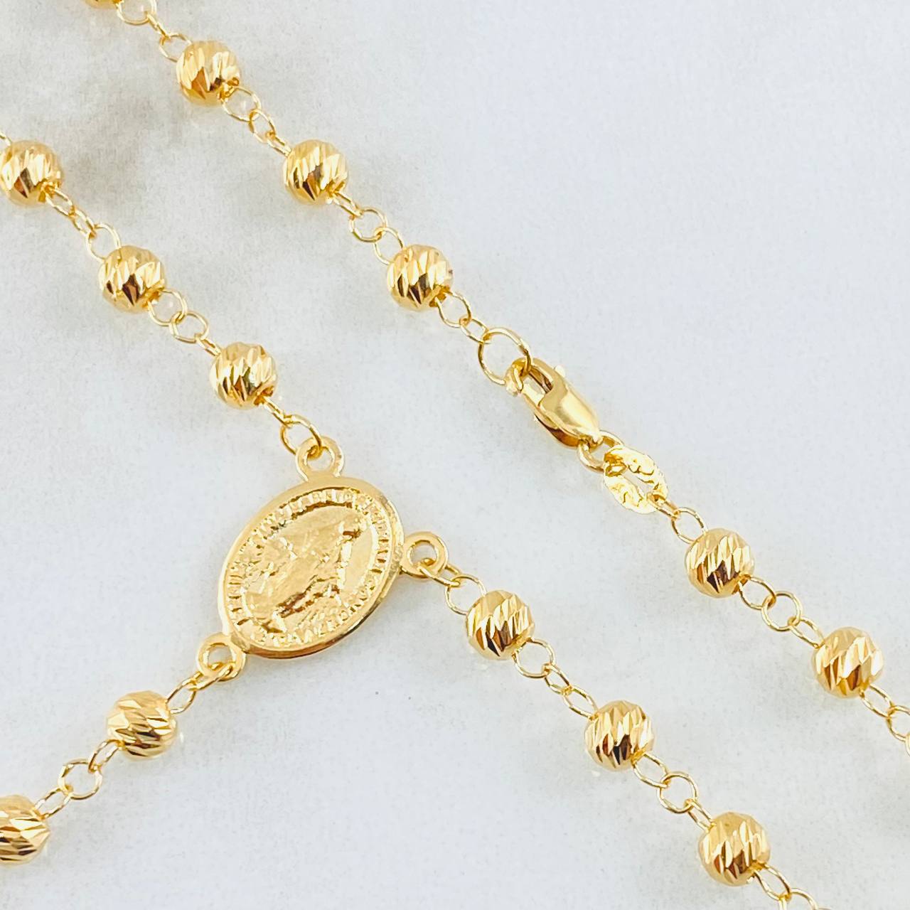 Rosario Virgen Milagrosa 9.25gr / 60cm / Oro Amarillo 18K *
