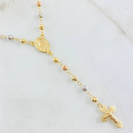 Rosario Virgen Milagrosa 9.45gr / 60cm / Tres Oros 18K *
