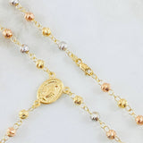 Rosario Virgen Milagrosa 9.45gr / 60cm / Tres Oros 18K *