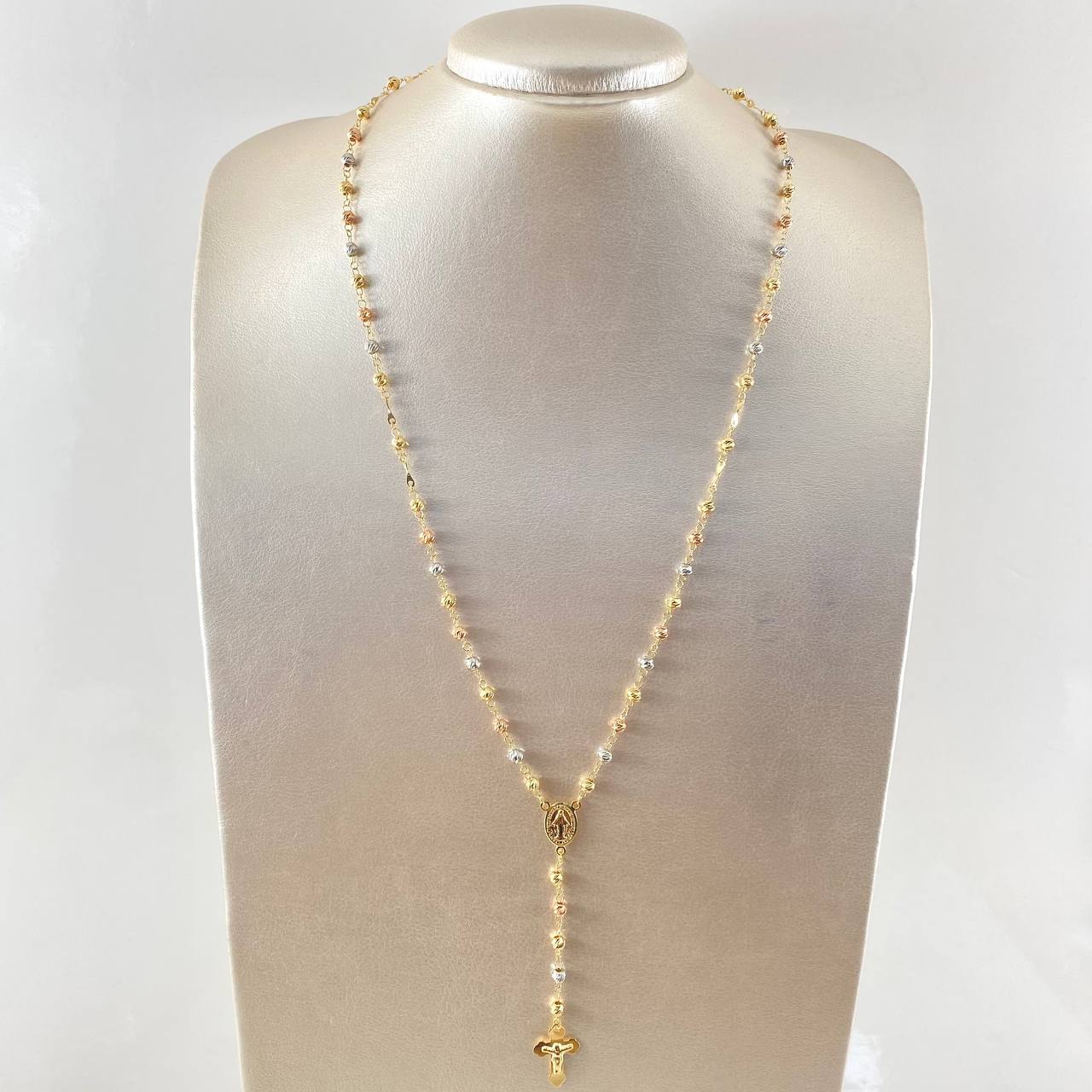 Rosario Virgen Milagrosa 9.45gr / 60cm / Tres Oros 18K *