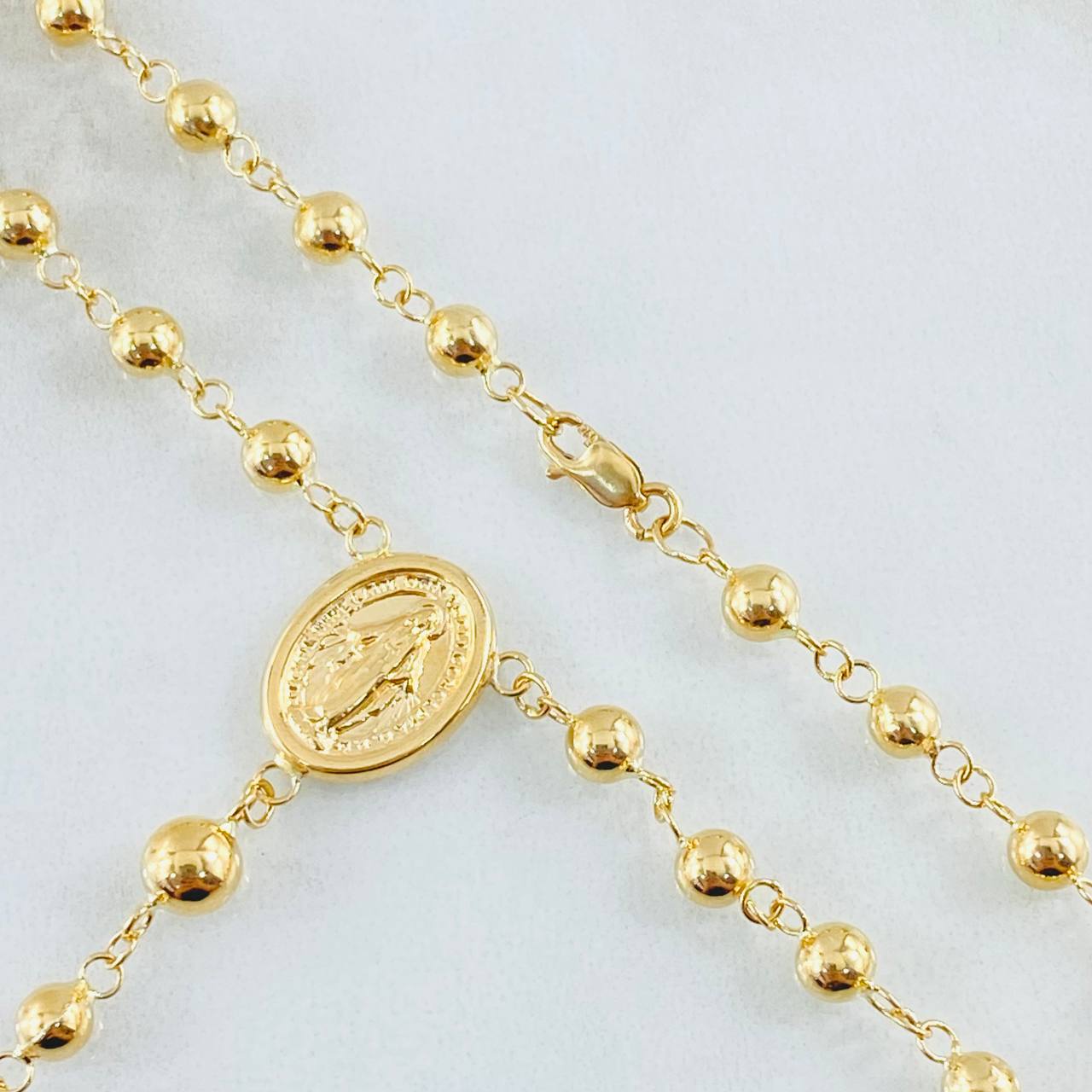 Rosario Virgen Milagrosa 9.05gr / 55cm / Oro Amarillo 18K *