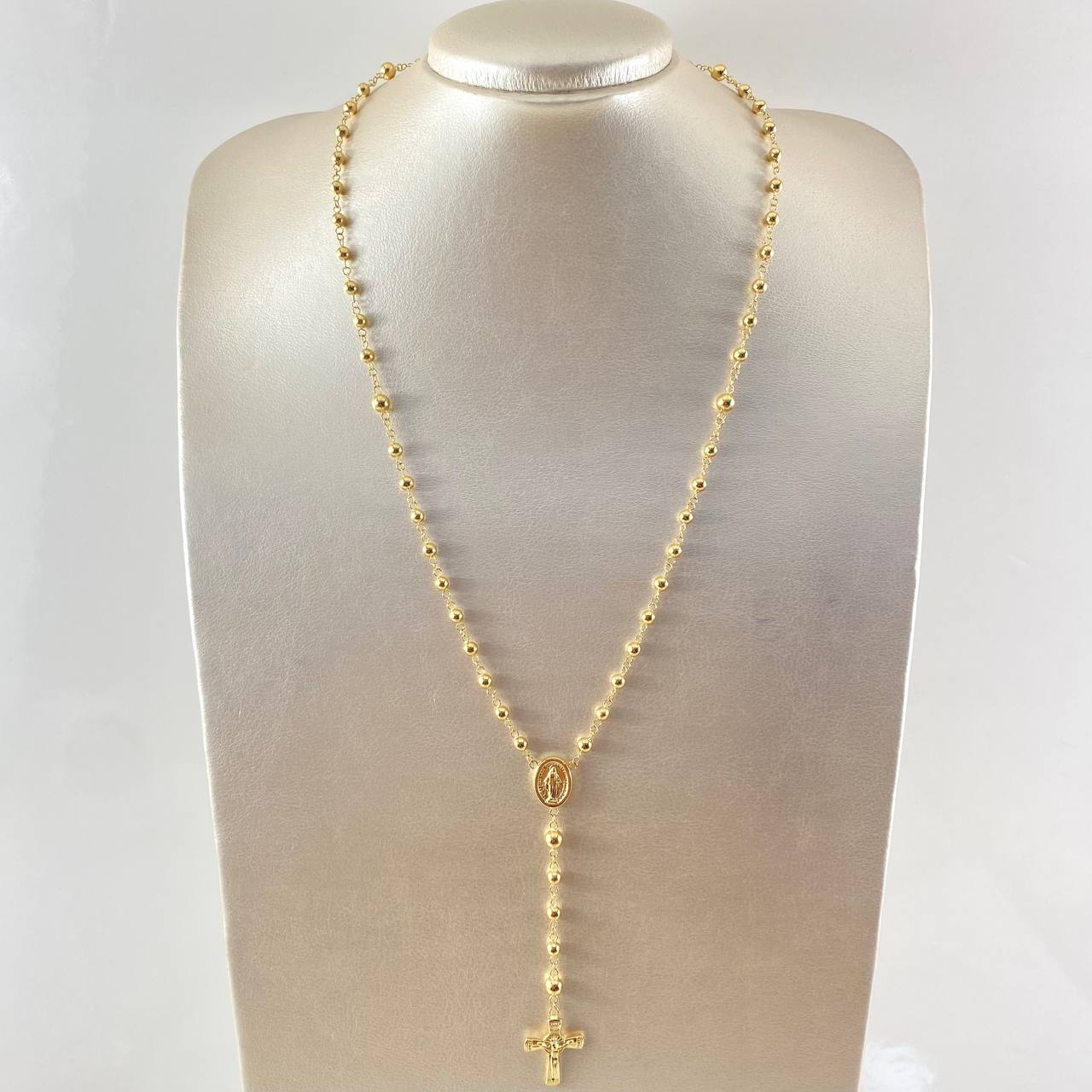 Rosario Virgen Milagrosa 9.05gr / 55cm / Oro Amarillo 18K *