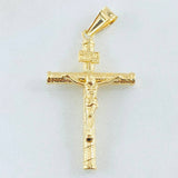 Dije Cruz Cristo 1.7gr / 4.3cm / Oro Amarillo 18K