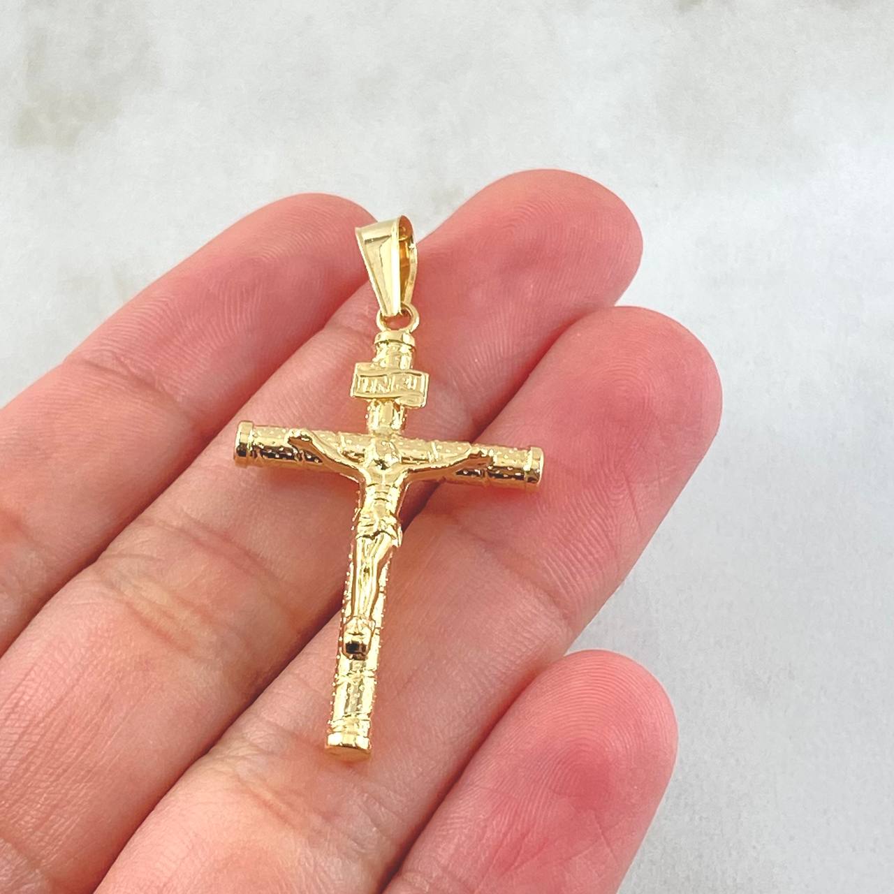 Dije Cruz Cristo 1.95gr / 4.3cm / Oro Amarillo 18K