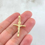 Dije Cruz Cristo 1.2gr / 3.6cm / Oro Amarillo 18K