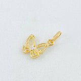 Dije Mariposa 0.4gr / 1.6cm / Oro Amarillo 18K *