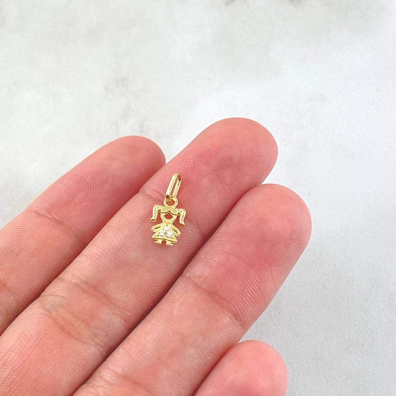 Dije Niña 0.35gr / 1.3cm / Oro Amarillo 18K
