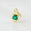 Dije Flor Silueta 0.35gr / 1.3cm / Oro Amarillo 18K *