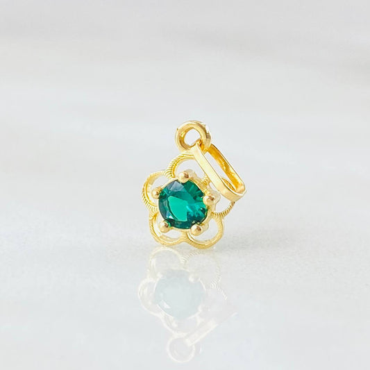 Dije Flor 0.4gr / 1.4cm / Oro Amarillo 18K