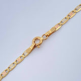 Cadena Escalera Plana 7.25gr / 60.5cm / Tres Oros +3 18K $