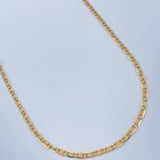 Cadena Escalera Plana 7.3gr / 60.5cm / Tres Oros +3 18K $