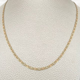 Cadena Escalera Plana 7.3gr / 60.5cm / Tres Oros +3 18K $