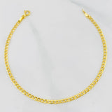 Pulso Cubano 1.25 g / 19 cm / 1.35 mm Oro Amarillo 18K