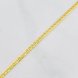 Pulso Cubano 1.25 g / 19 cm / 1.35 mm Oro Amarillo 18K
