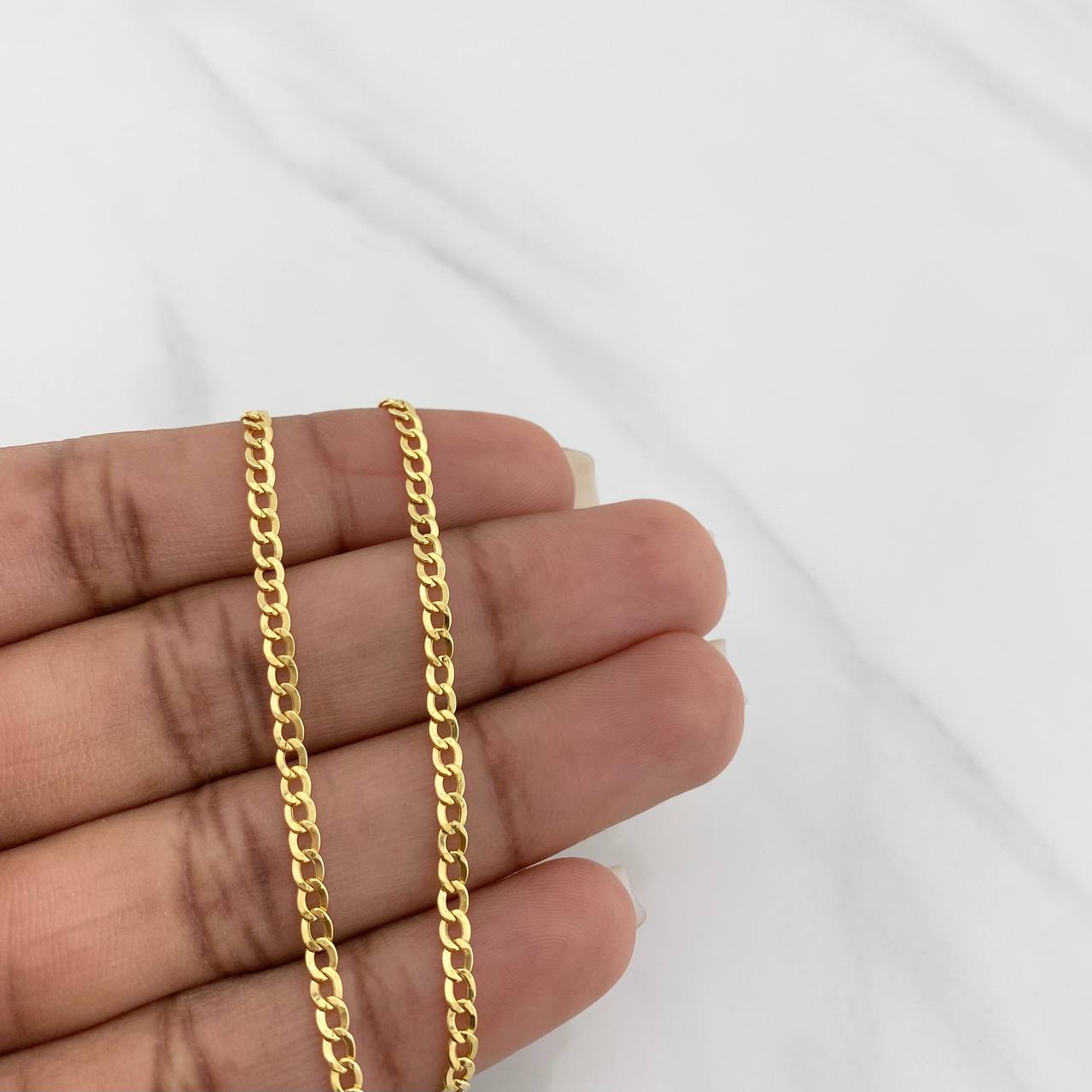 Pulso Cubano 1.25 g / 19 cm / 1.35 mm Oro Amarillo 18K