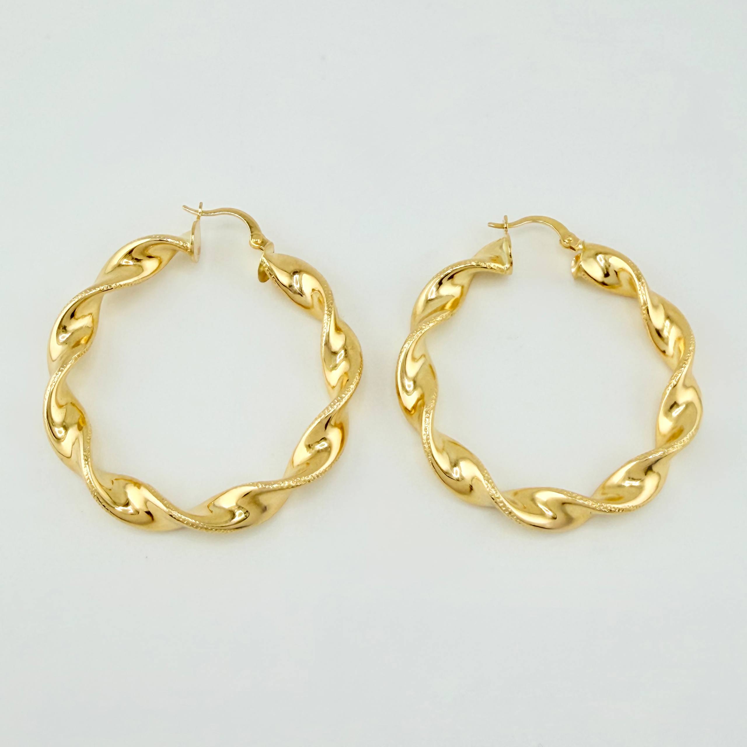 Candongas Demi 7.75gr / 4.5cm / Oro Amarillo 18K ©