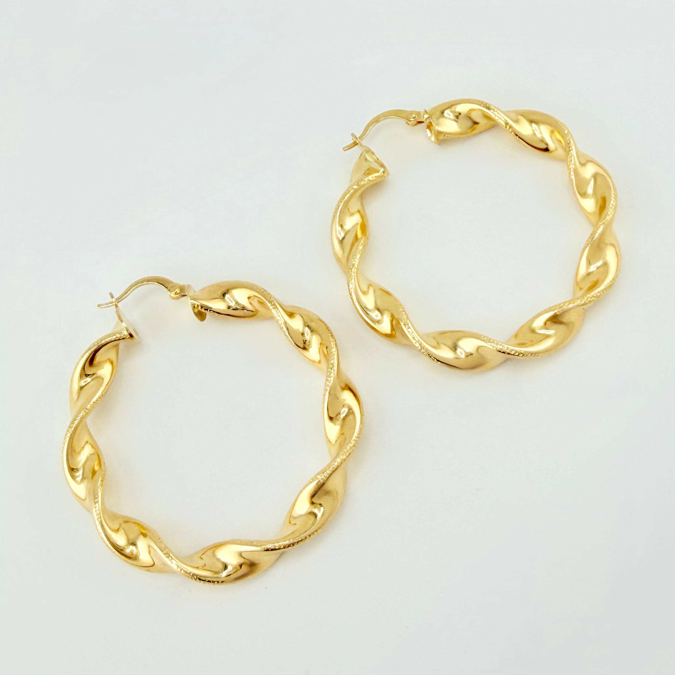 Candongas Demi 7.75gr / 4.5cm / Oro Amarillo 18K ©