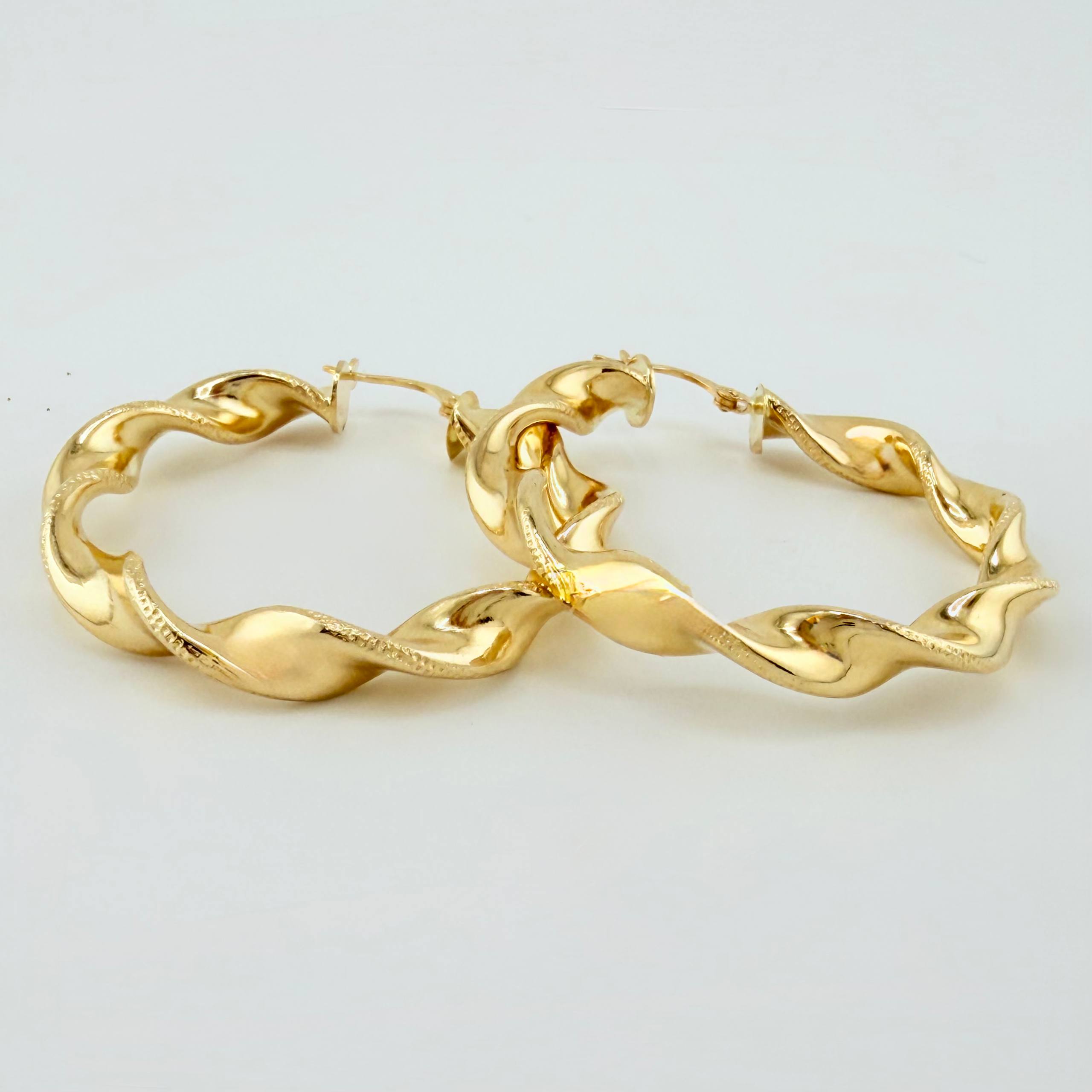 Candongas Demi 7.75gr / 4.5cm / Oro Amarillo 18K ©