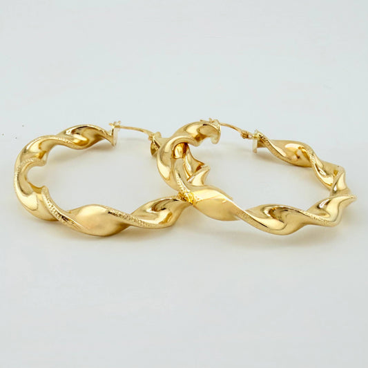 Candongas Demi 7.9gr / 4.5cm / Oro Amarillo 18K