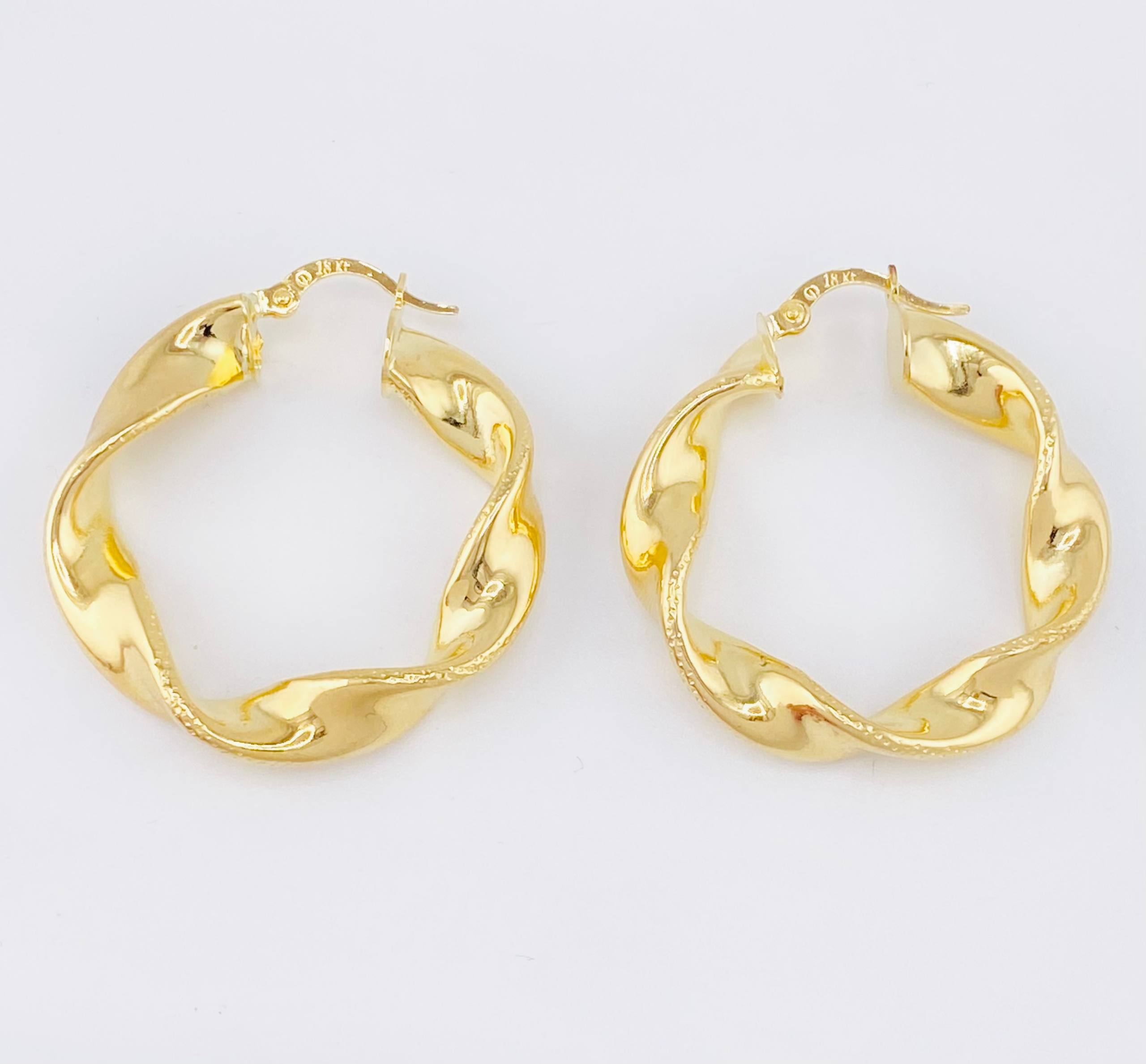 Candongas Demi 5.9gr / 3.5cm / Oro Amarillo 18K