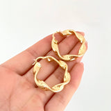 Candongas Demi 5.9gr / 3.5cm / Oro Amarillo 18K