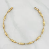 Pulso Rustico Eslabon 3.5 g / 19.5 cm / 2 mm Oro Amarillo 18K