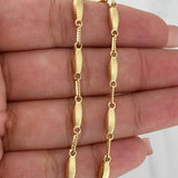 Pulso Rustico Eslabon 3.5 g / 19.5 cm / 2 mm Oro Amarillo 18K