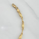 Pulso Rustico Eslabon 3.5 g / 19.5 cm / 2 mm Oro Amarillo 18K