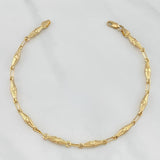 Pulso Rustico Eslabon 3.8 g / 20.5 cm / 2 mm Oro Amarillo 18K