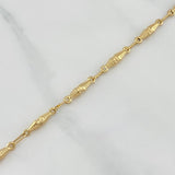 Pulso Rustico Eslabon 3.8 g / 20.5 cm / 2 mm Oro Amarillo 18K